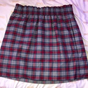 plaid skirt